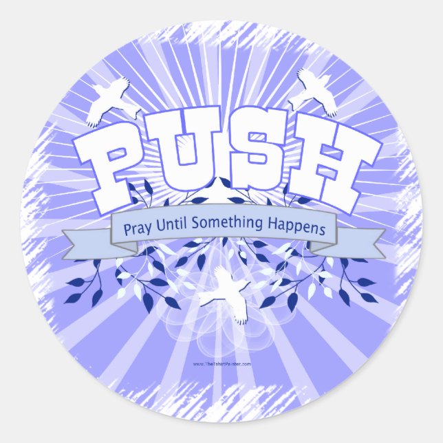 Adesivo Reze Até Que Algo Aconteça (Frente)