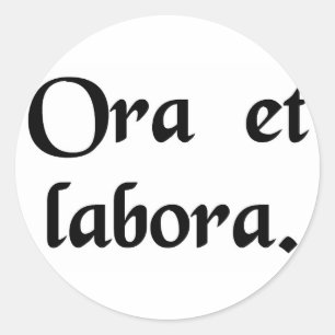 Adesivo Reze e trabalhe.