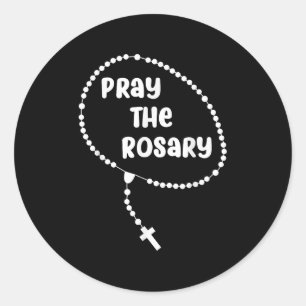 Adesivo Reze Inspiracional Para O Rosário. Faith Sayings T