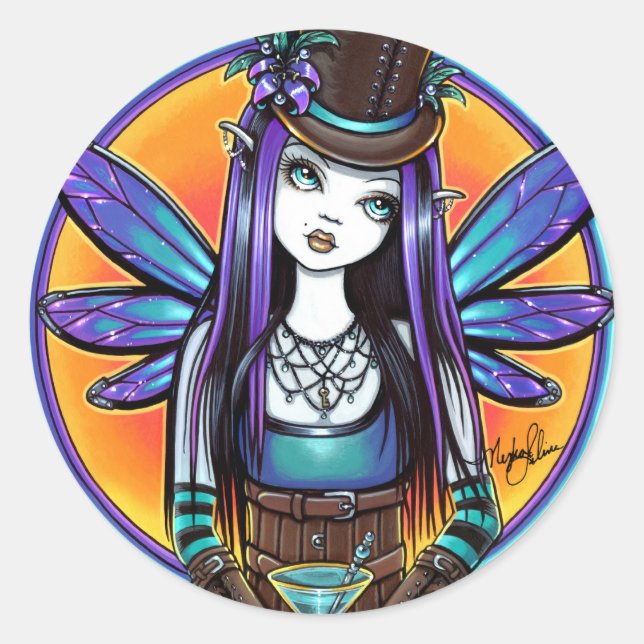 Adesivo "Rhapsody" Gótica Absinthe Fairy Art Stickers (Frente)