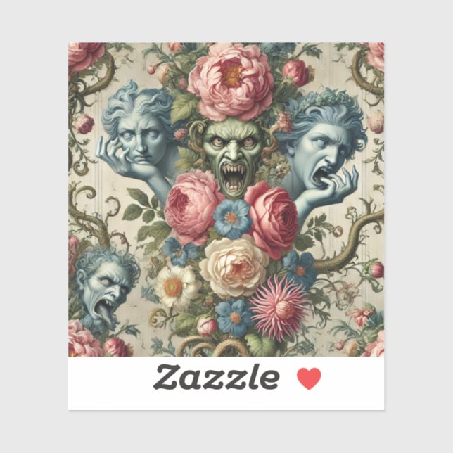 Adesivo Rhapsody Road - Travesseiro Floral Gótico (Folha)