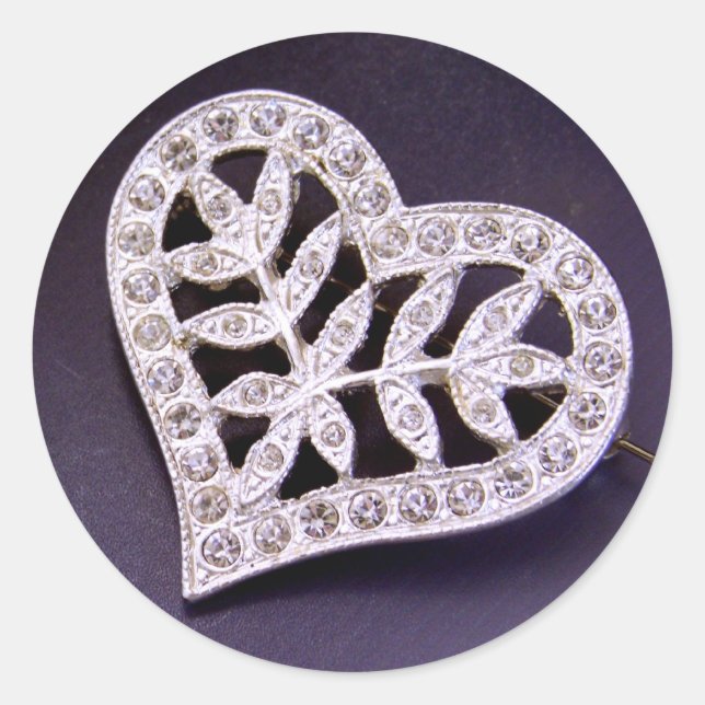 Adesivo Rhinestone Heart Stickers (Frente)