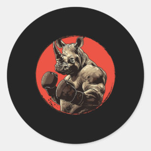 Adesivo Rhino Boxer Fighter Boxing Boxing