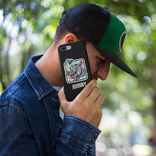 Adesivo Rhino com texto personalizado (Criador carregado)