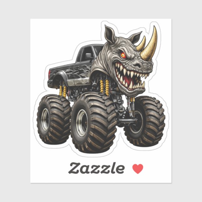 Adesivo Rhino Monster Truck Beast  (Folha)