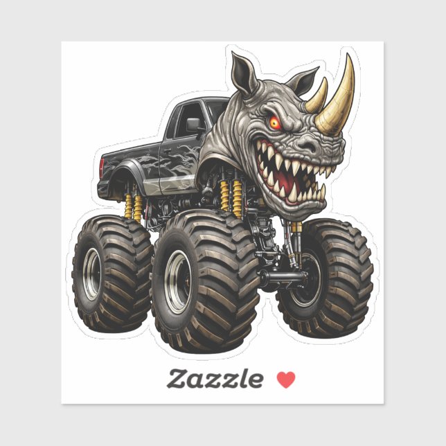 Adesivo Rhino Monster Truck Beast  (Folha)
