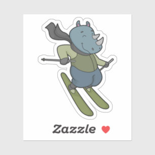 Adesivo Rhino Skier Ski