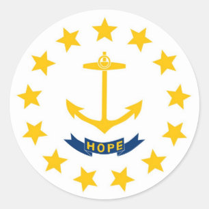 Adesivo Rhode - bandeira do estado de ilha