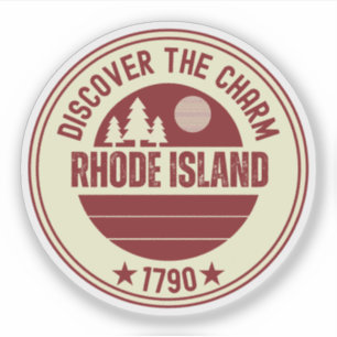 Adesivo Rhode Island Souvenir - Presente do Estado RI