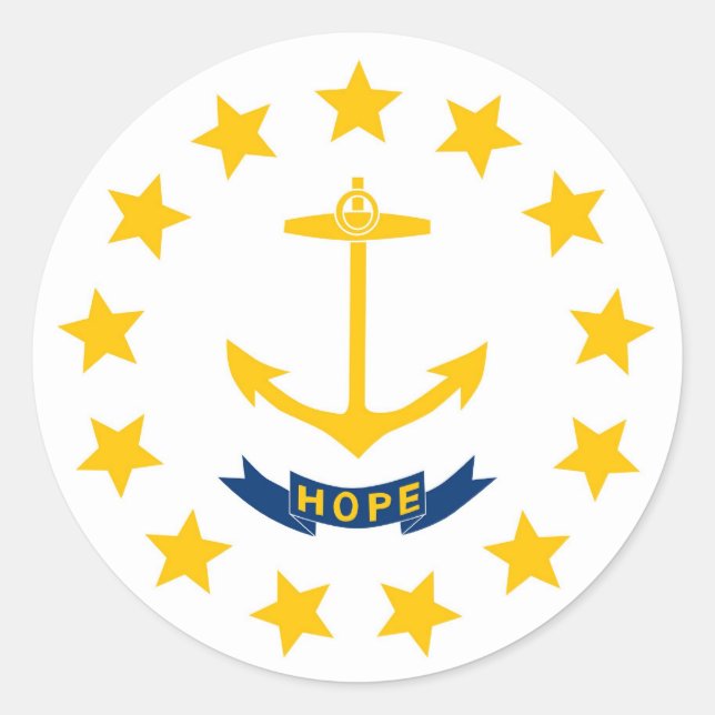 Adesivo Rhode Island State Flag (Frente)