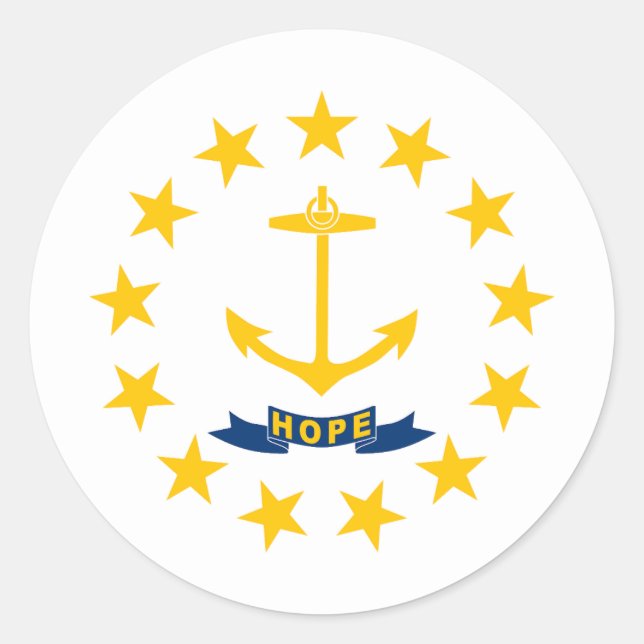 Adesivo Rhode Island State Flag (Frente)