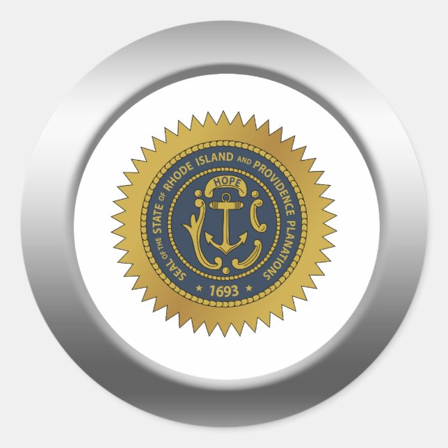 Adesivo Rhode Island State Seal (Frente)
