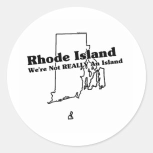 Adesivo Rhode Island State Slogan