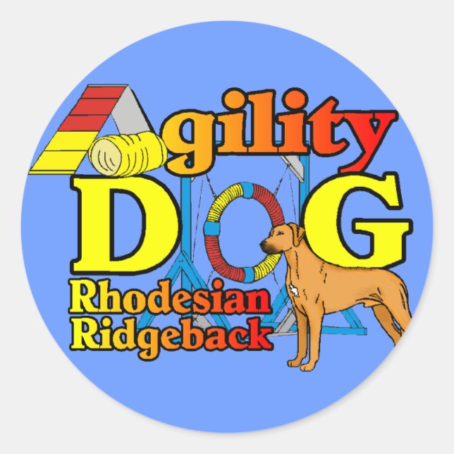 Adesivo Rhodesian_Ridgeback_Agilidade (Frente)