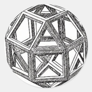 Adesivo Rhombicuboctahedron, Leonardo da Vinci