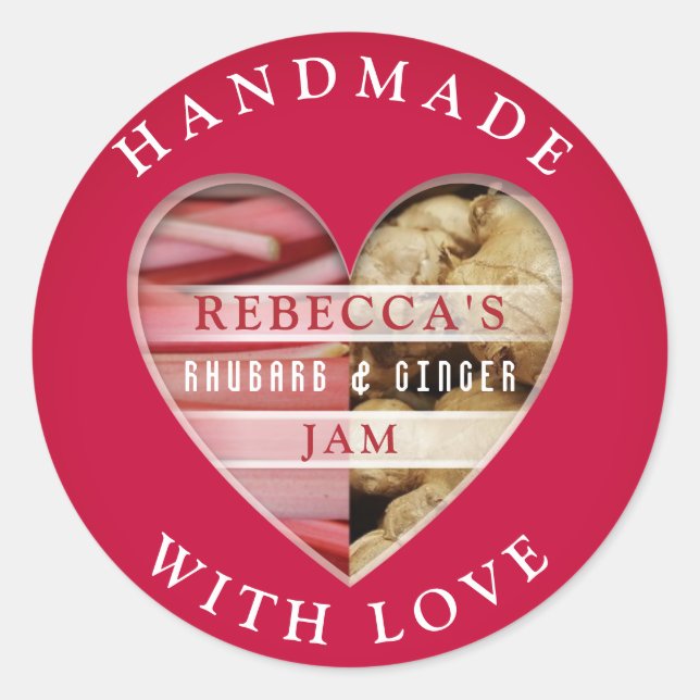 Adesivo Rhubarb e Ginger Jam (Frente)