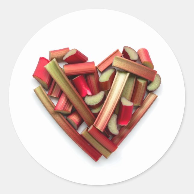 Adesivo Rhubarb Heart (Frente)