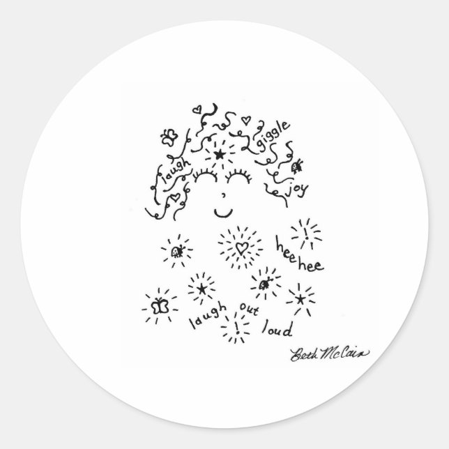 Adesivo Ria e rabisco (Frente)