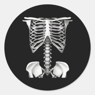 Adesivo Rib Cage Halloween Presentes Para Homens Mulheres