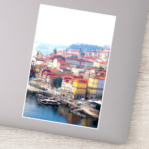 Adesivo Ribeira e Rio Douro. Porto, Portugal.