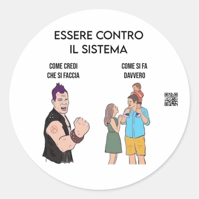 Adesivo ribellione (Frente)