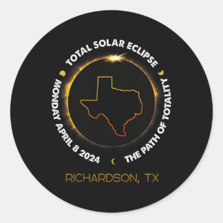 Adesivo Richardson Total Eclipse Solar 2024 abril 04.08.24