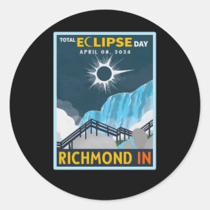 Adesivo Richmond Indiana No Total Solar Eclipse 2024