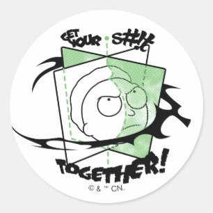 Adesivo RICK AND MORTY™ Organize sua vida!