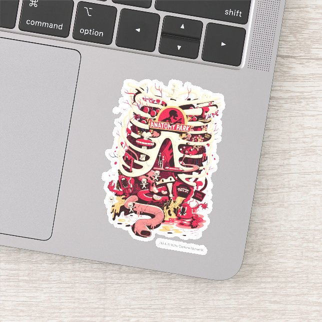 Adesivo RICK E MORTY™ | Gaiola de Rib Park Anatomy (Detalhe)