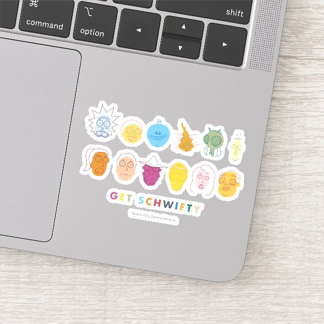 Adesivo RICK E MORTY™ | Get Schwifty (Detalhe)