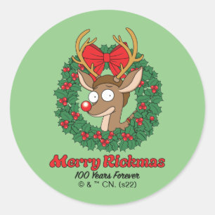 Adesivo Rick e Morty Reindeer Morty Feliz Rickmas