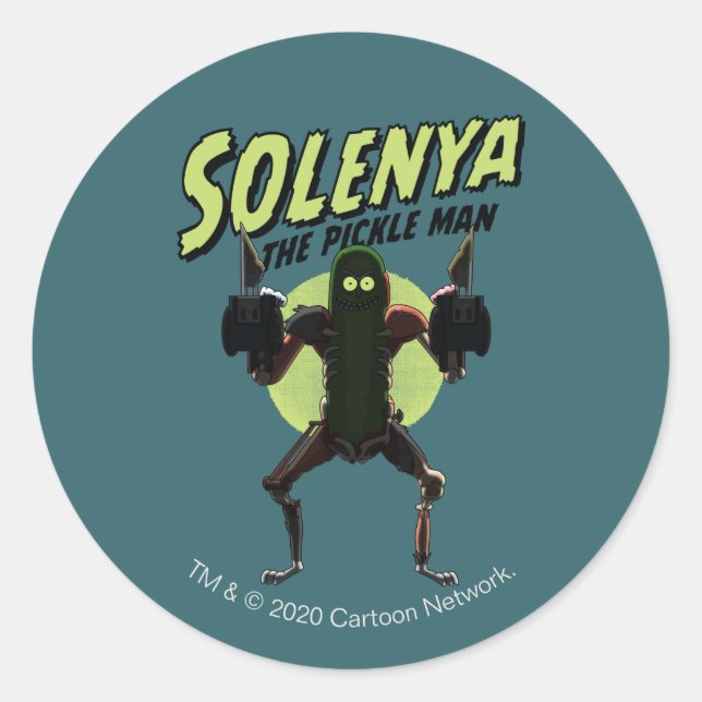 Adesivo RICK E MORTY™ | Solenya - O Pickle Man (Frente)