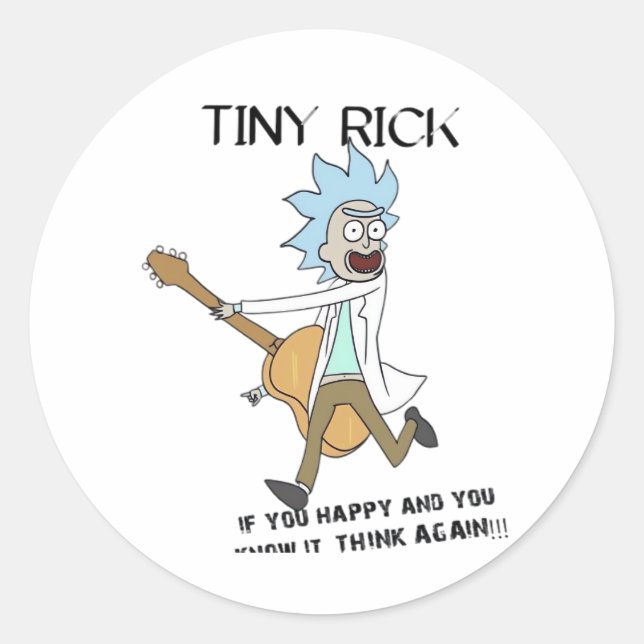 Adesivo Rick pequeno clássico (Frente)