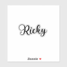 Ricky Name - Caligrafia manuscrita