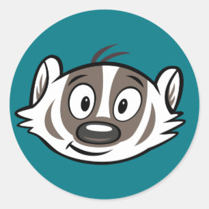 Adesivo Ricky Raccoon   Face de Badger Boomer