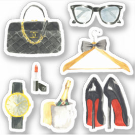 Adesivo Rico, Bolsa, Cabeça de Batom, Brincadeira