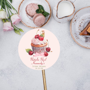 Adesivo Rico de Bolo de Cereja, Arco Rosa, Coquetética