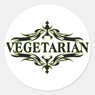 Adesivo Rico de Preto - Vegetariano