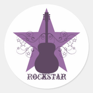 Adesivo Rico Guitar Star Rodopia Stickers, Puro