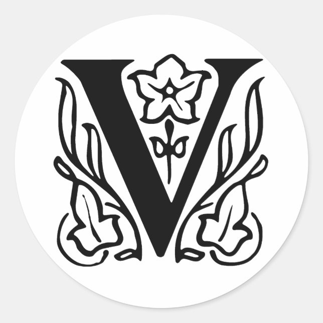 Adesivo Rico - Letra V (Frente)