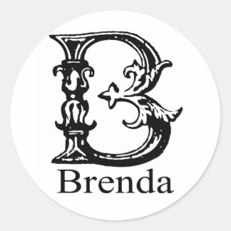 Adesivo Rico Monograma: Brenda