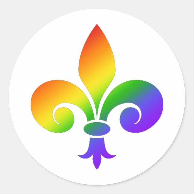 Adesivo Rico Rainbow Fleur de Lis (Frente)