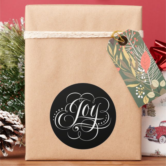 Adesivo Rico Suave Alegria Caligrafia de Natal (Feriado)