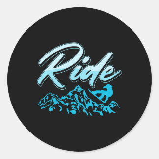 Adesivo Ride Extreme Winter Sports Snowboard