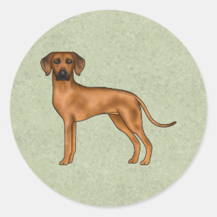 Adesivo Ridgeback — Cão Verde-Leão-Africano-Cute