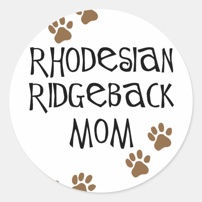 Adesivo Ridgeback mãe de rodeios (Frente)