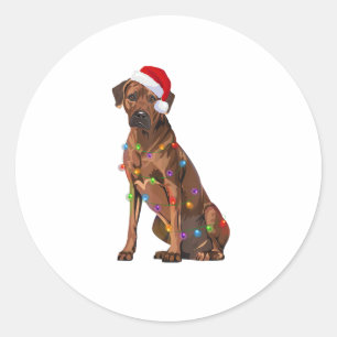 Adesivo Ridgeback Ridgeback Natal Luzes Xmas Cão Amor