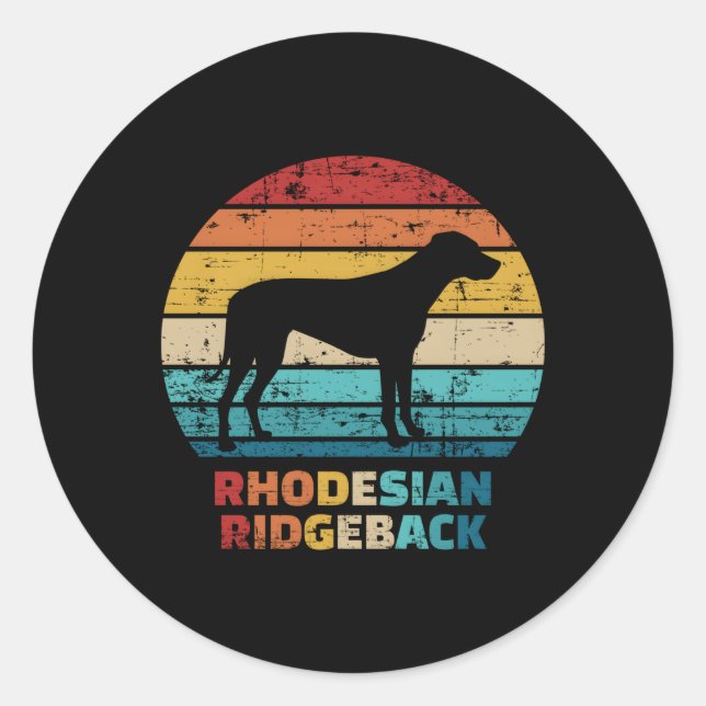 Adesivo Ridgeback rodesiano (Frente)