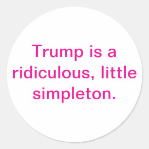 Adesivo Ridículo Simplório Trump Hankamer Artjunkhaus Aw