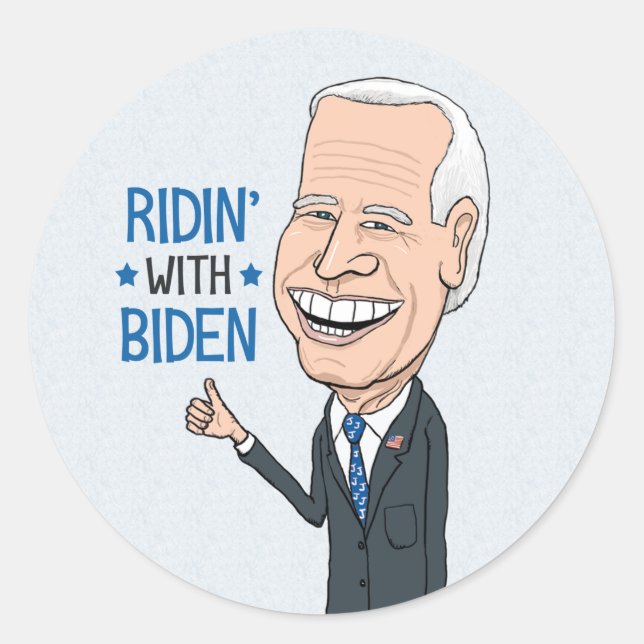 Adesivo Ridin' Com O Apoiador Biden Joe Biden (Frente)